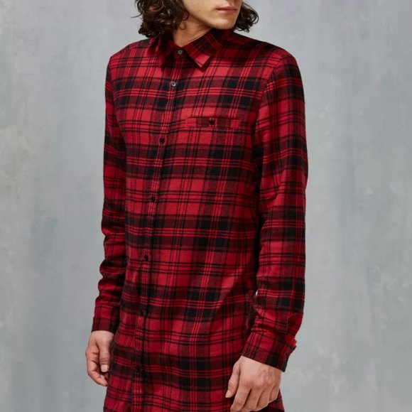 Men's [Cheap Monday] Hid Check Button-Down Shirt - Picture 5 of 10